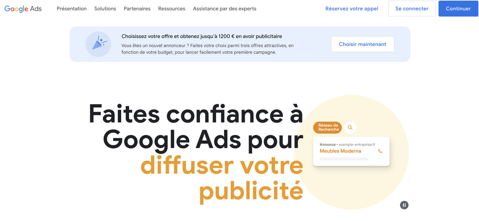 Plateforme Google Ads