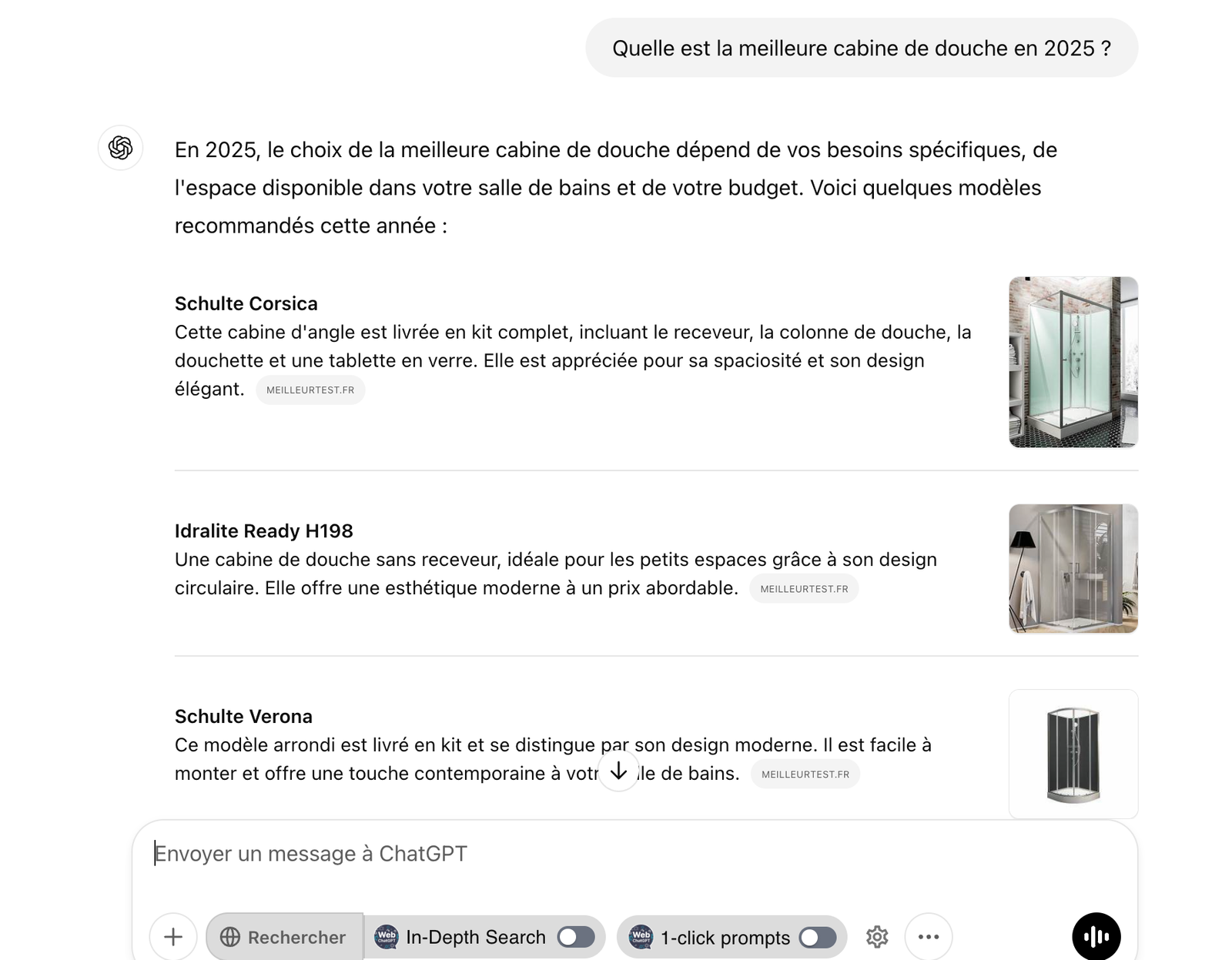 Recherche sur ChatGPT