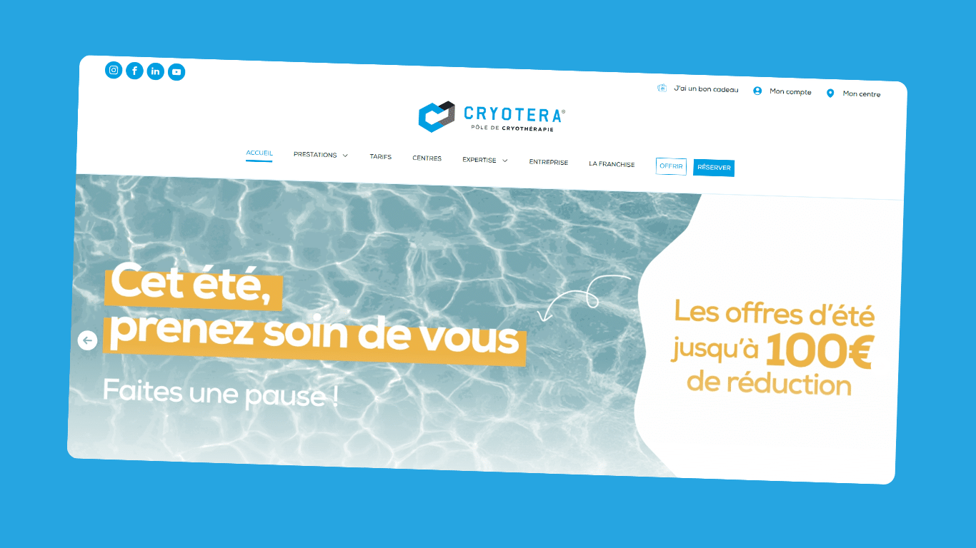 cryotera image page d'accueil