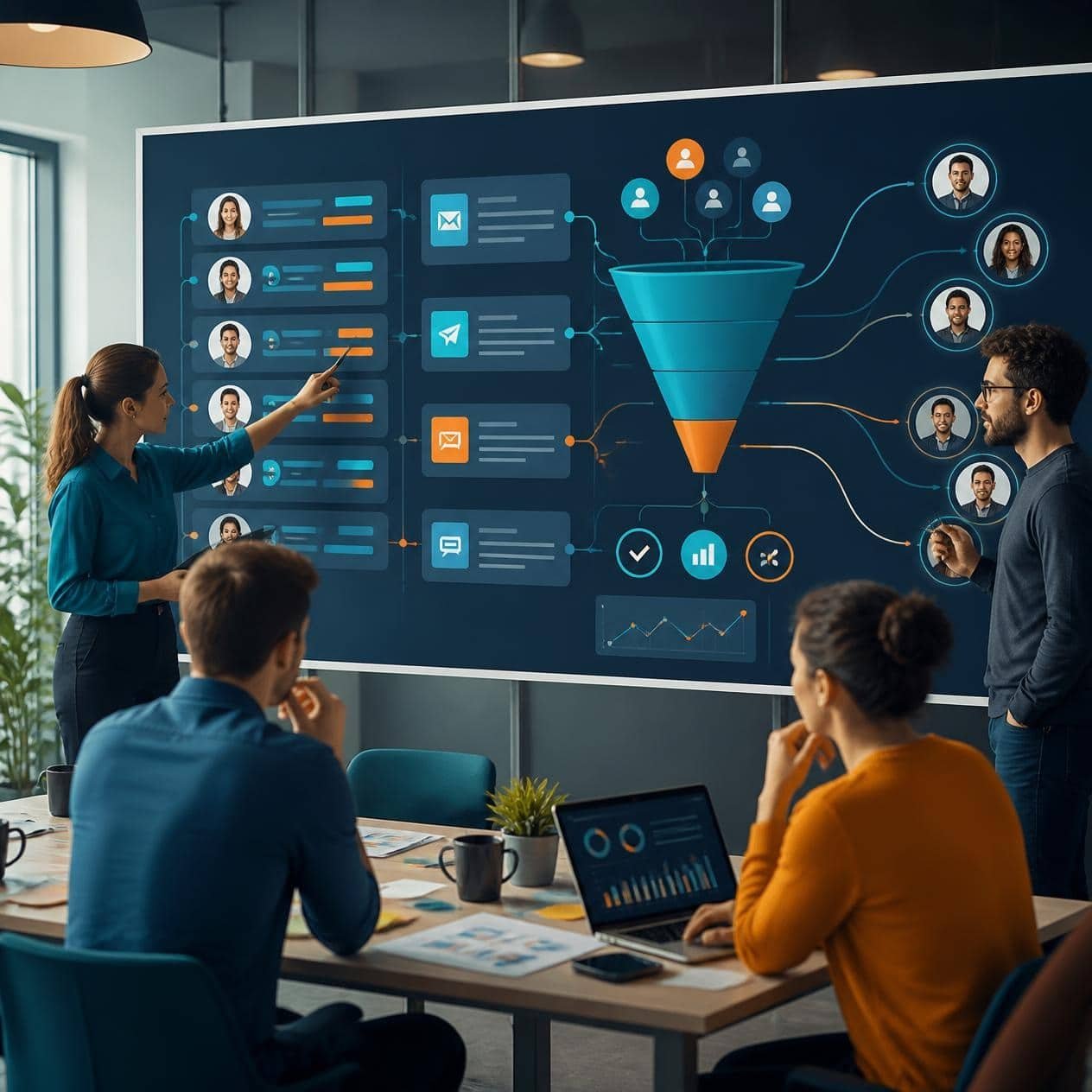 équipe marketing qui brainstorm